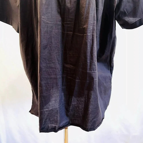 CHELSEA STUDIO Women Short Sleeve Button Down Collared Brown Casual Top Size 1X - Picture 9 of 11